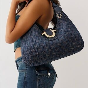 Stylish Blue DesignerTrue Religion hobo Women's Bag
